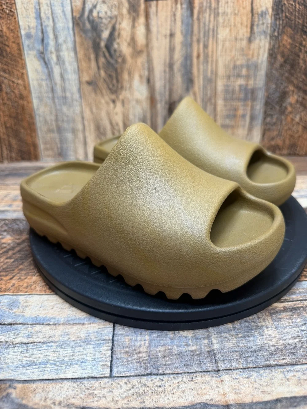 Yeezy Slide Made by Adidas Ochre Kids Slides Slipper Unisex US Size 1 Boost